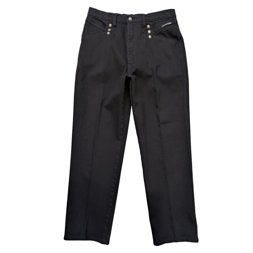 VTG Western Ethics Black High Rise Studded Pants – Size 6 – Western/Cowgirl